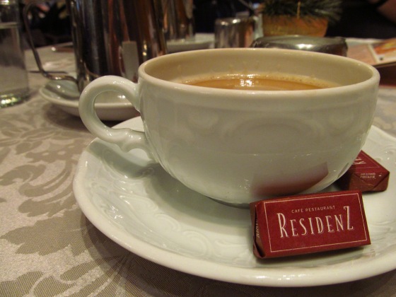 Coffee at Cafe Residenz at Schönbrunn