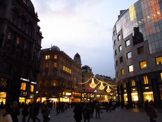 The main shopping area in Vienna 
