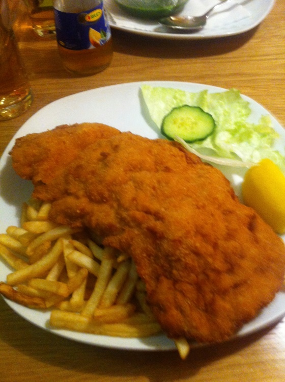 Of course, you must eat Schnitzel when in Vienna. 