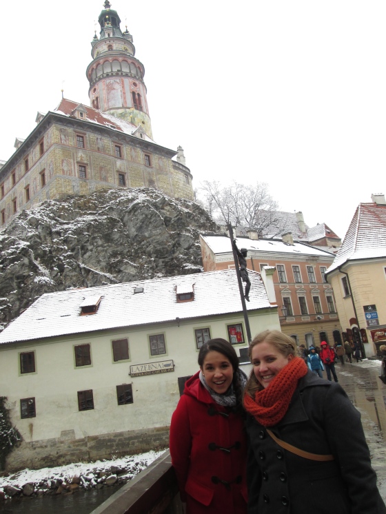 Christina and I in front of the Castle! 