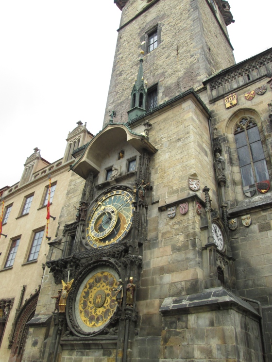 The famous astronomical clock on Old Town Square 