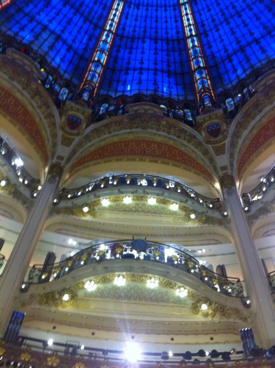 Inside the Galeries La Fayette 