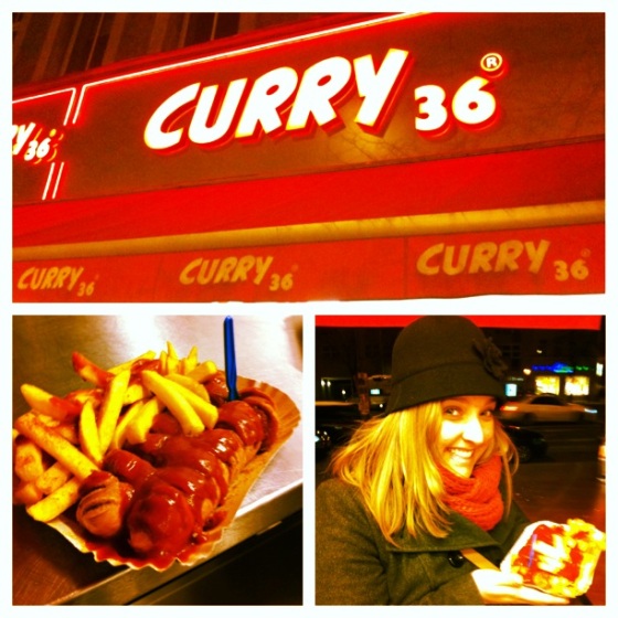 The famous Currywurst! Delicious! 